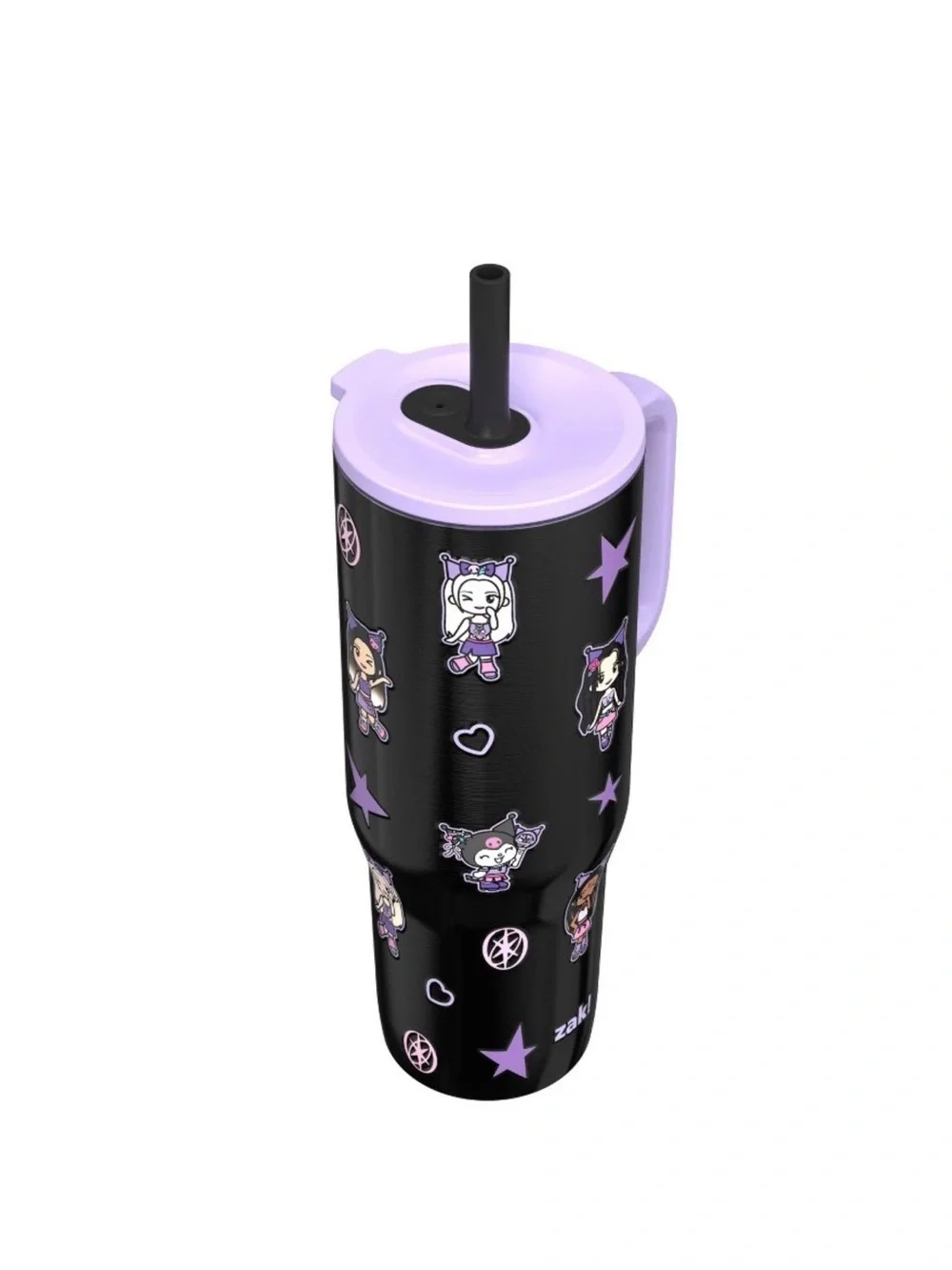 Zak Designs Kuromi x Katseye 30oz Straw Tumbler Black